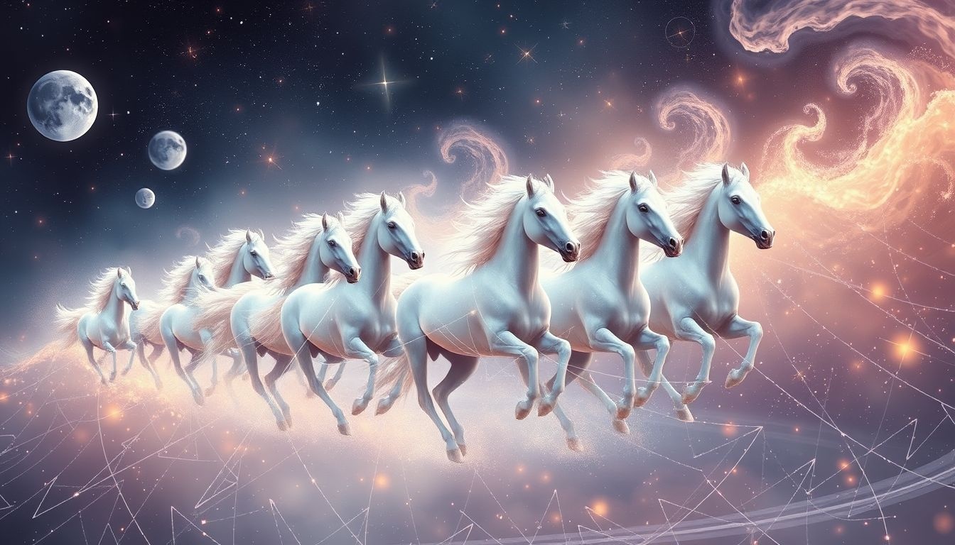 Galopperen met anderen symboliseert gezamenlijke kracht en vrijheid.