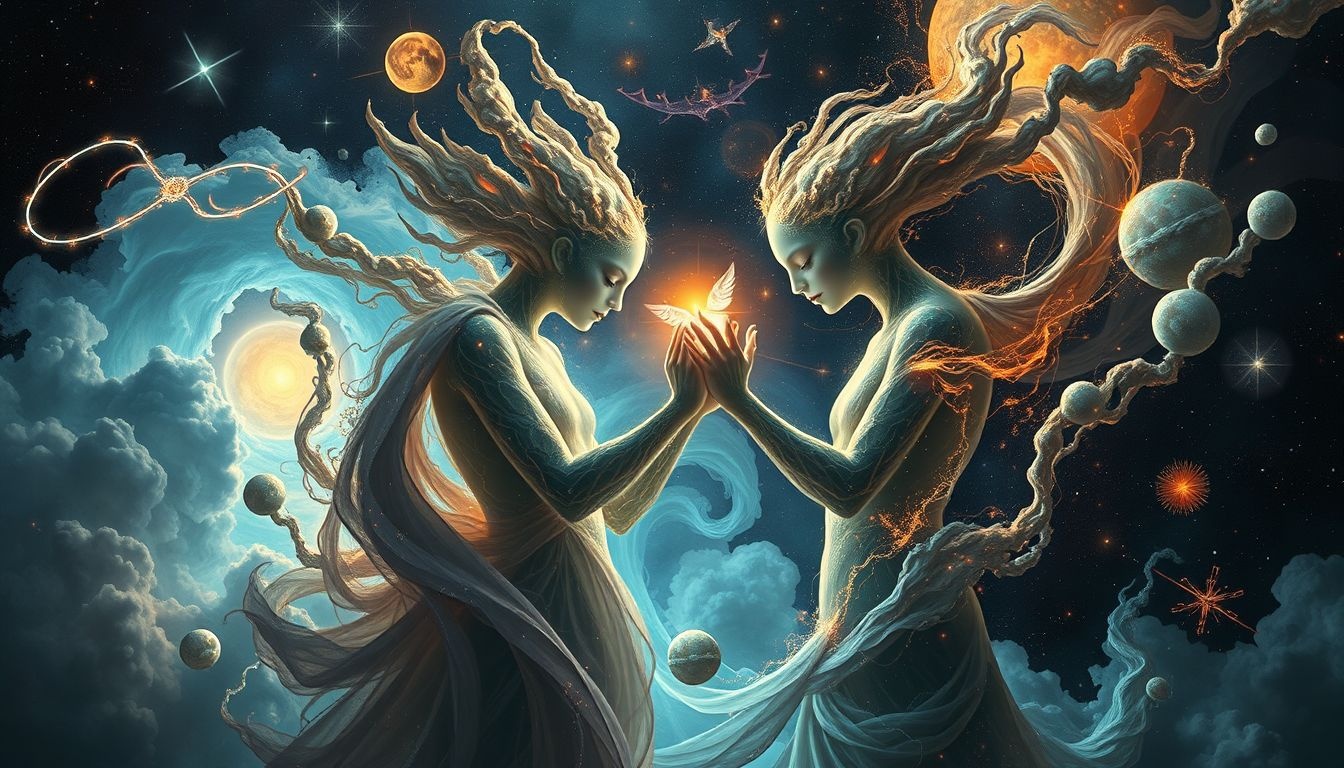 Een ruzie met een koopvrouw symboliseert innerlijke conflicten over waarde.