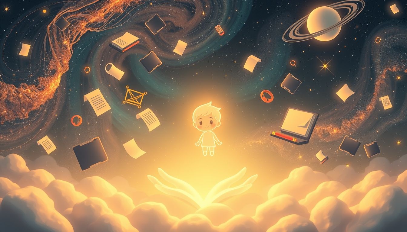 Een cartoon op werkplek symboliseert creativiteit en stressverlichting.