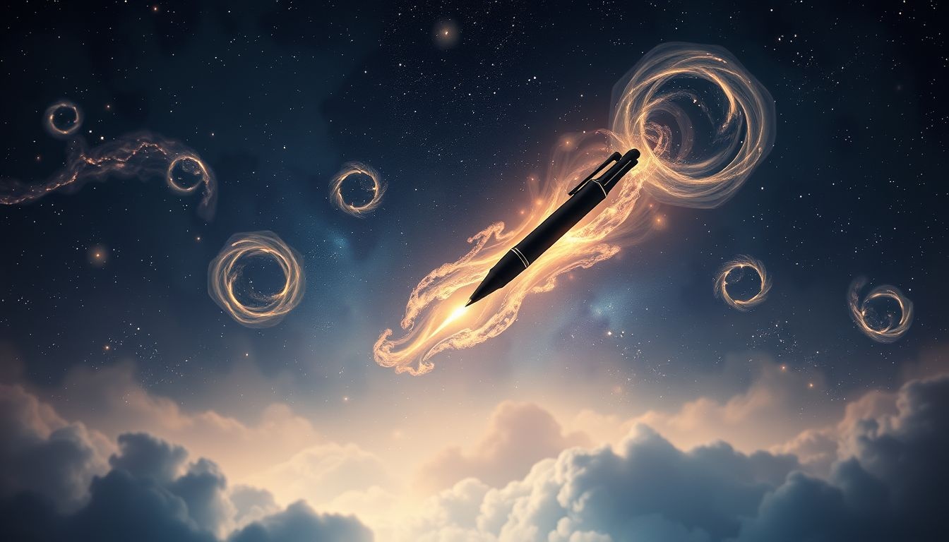 Een zwarte pen symboliseert kracht en verborgen verlangens in dromen.